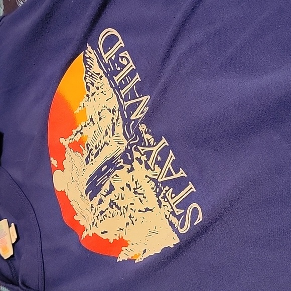 Lularoe Womens Tee Shirt Short Sleeve Stay Wild Graphic Size XS - Picture 4 of 4